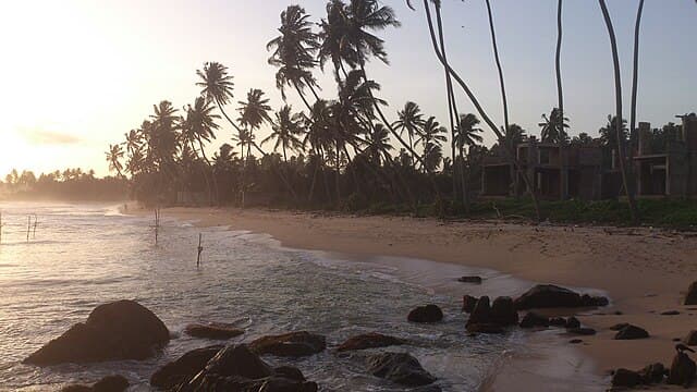 Sunset at Dalawella Beach