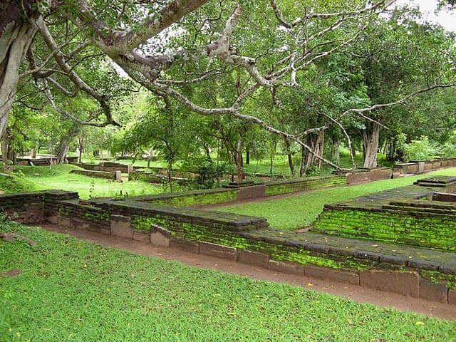 Abhayagiri monastery ruins in Anuradhapura