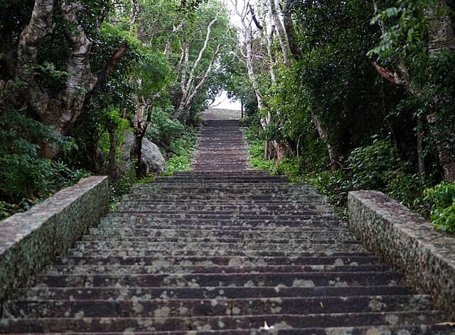 Stone stairway to Mihintale