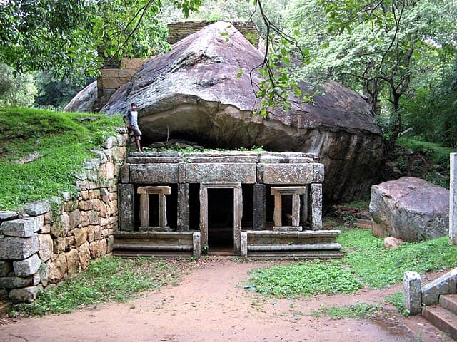 Rock cave shrine at Mihintale