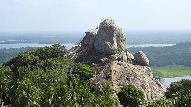 Aerial view of Mihintale surroundings