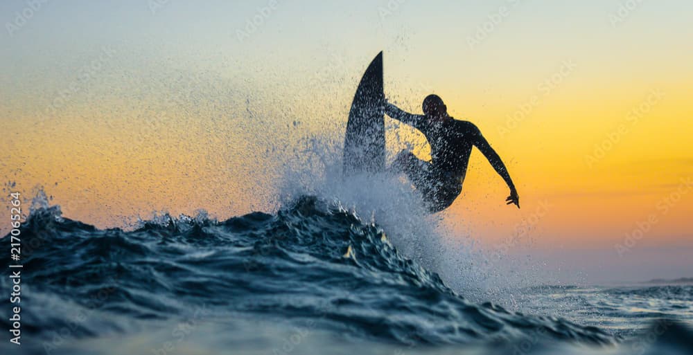 Surf lineup in Arugam Bay