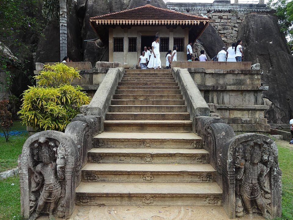 Stone steps at Isurumuniya