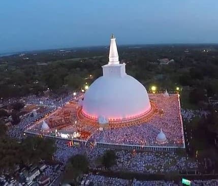 Aerial view of the sacred city