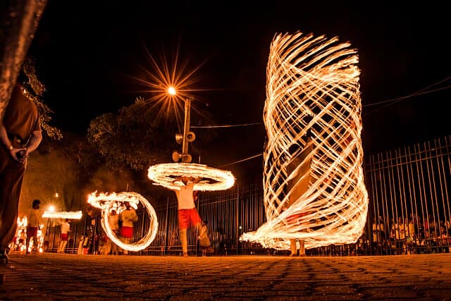 Fire walking