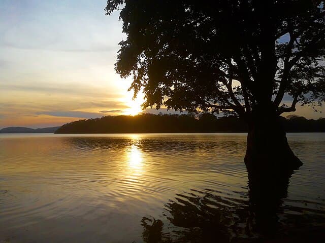 Sunset at the reservoir